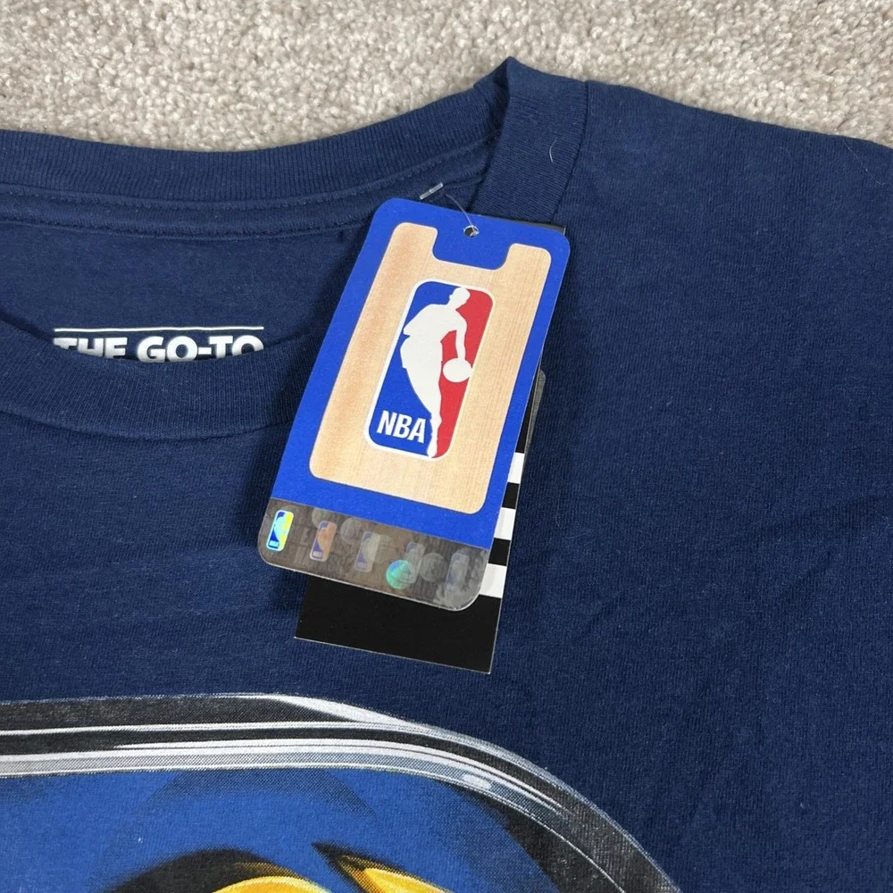 Adidas Indiana Pacers NBA Graphic T-Shirt Mens Large Navy Blue The Go-To Tee NWT